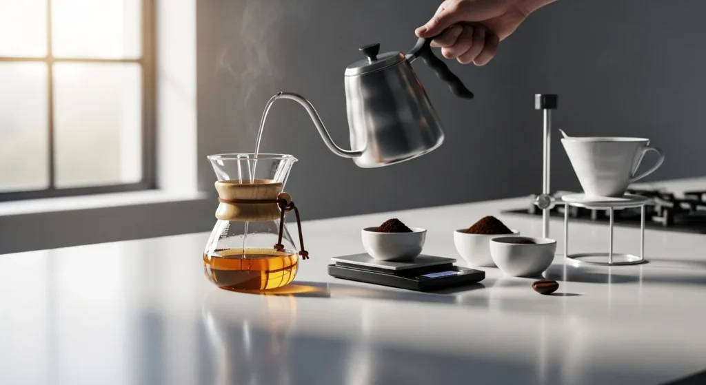 コーヒーが薄い・水っぽい時の対処｜濃く淹れる比率と粒度