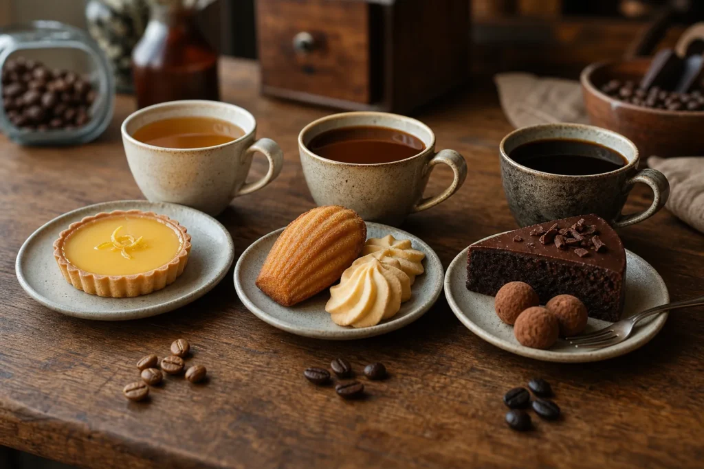 コーヒーのフードペアリング入門｜焙煎度別に合うお菓子