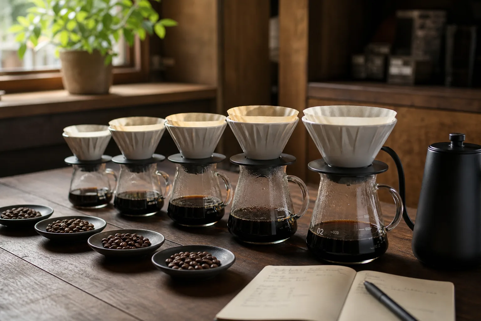 コーヒーのまとめ淹れスケーリング|2杯から10杯まで比率をどう変えるか