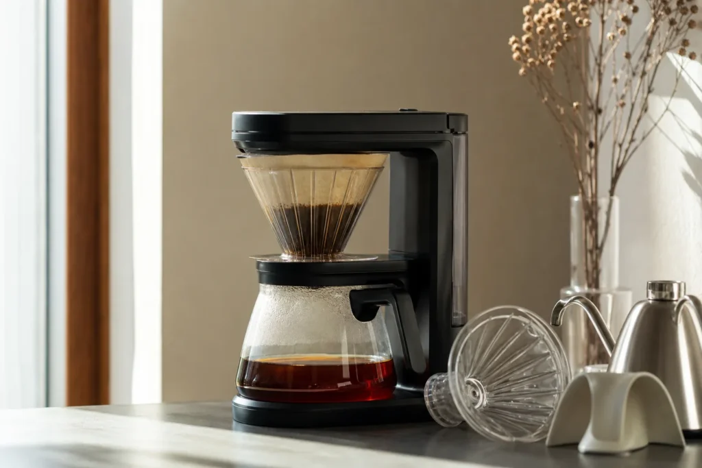 ドリップ式コーヒーメーカーは、手で淹れるのと何を変えているのか